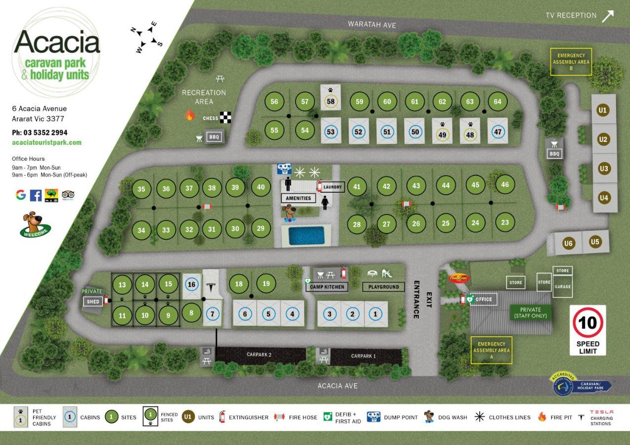 Acacia Caravan Park & Holiday Units Ararat Esterno foto